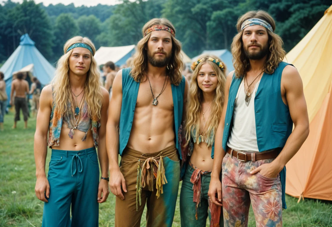 60-tals hippiebyxor